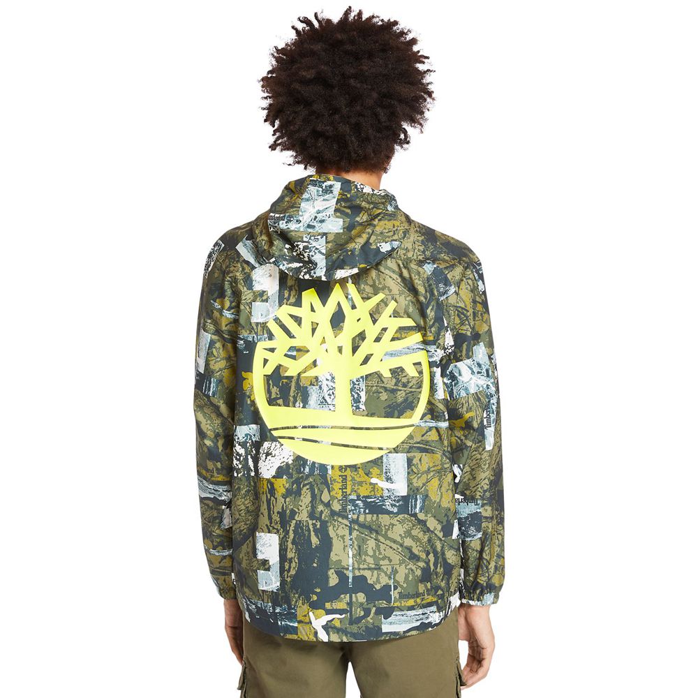 Geaca Timberland Barbati Verzi - Urban Camo Windbreaker - Romania - OWKYLJ914